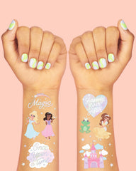 Tatuajes xo Fetti princesas y castillos, duran toda la fiesta.