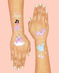 Tatuajes xo Fetti rana y princesa, perfectos para fotos y juego.