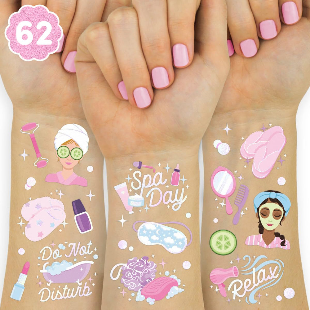 Tatuaje xo Fetti de máscara para ojos iridiscente, ideal para fiesta spa en casa.