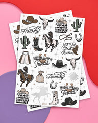 Tatuaje xo Fetti vaquera de purpurina, ideal para animar la celebración