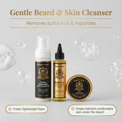 XPDGVS Revered Roots kit completo para barba: práctico para uso diario en casa.