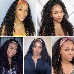 XSY Headband Wig ajuste ergonómico con clips y Velcro para mayor seguridad