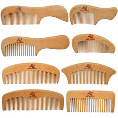 Xuanli juego 8 peines madera: conjunto familiar suave y duradero.