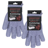 Guantes exfoliantes xvxvttxvv con textura doble para ducha y exfoliación suave