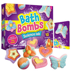 XX Bombas de Baño Laboratorio Escena: estimula la curiosidad científica durante la creación.