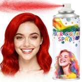 Yabacado spray rojo para cabello, botella visible, color temporal para looks audaces.