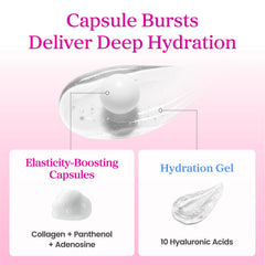 YADAH Collagen Hydra Core Cream, aplicación en mejillas y ojos, hidratación suave
