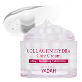 YADAH Collagen Hydra Core Cream, envase de crema, hidratación profunda para piel sensible