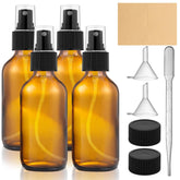 Botellas de vidrio Yadream de 2 oz en un pack de 4 para viajar con estilo.