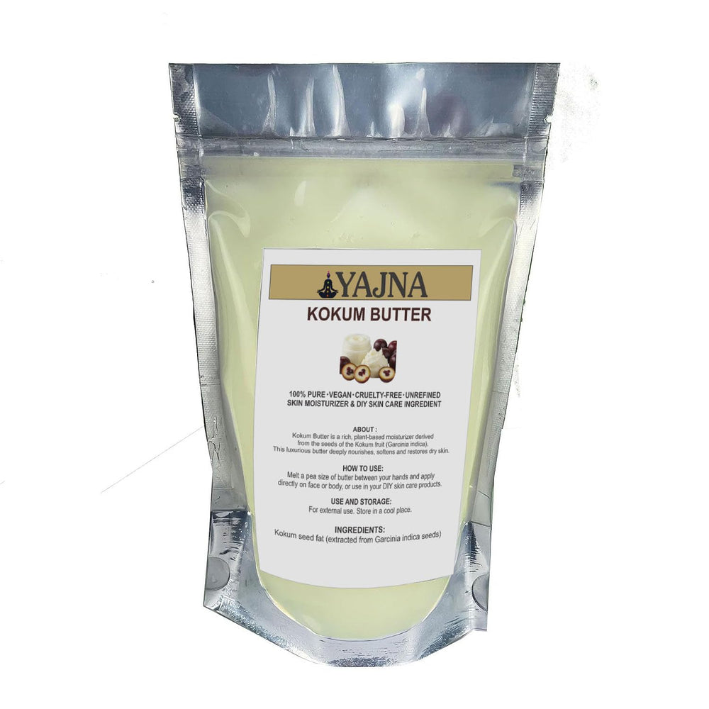 Yajna Manteca de Kokum orgánica marfil 115 g: hidrata la piel naturalmente.