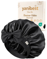 Yanibest bonete de satén ajustable para dormir, protege cabello y piel.