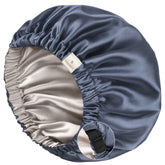 Gorrito de satén YANIBEST para dormir con ajuste doble y reducción del frizz nocturno.