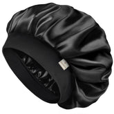 Gorro de satén YANIBEST para dormir con doble capa mantiene el cabello suave durante la noche.