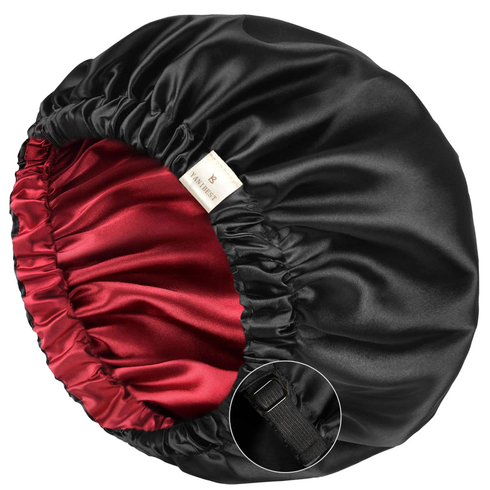 Gorro de satén YANIBEST para dormir ofrece confort nocturno y suavidad capilar.