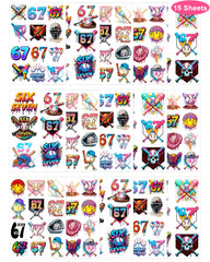 Tatuajes YanZonic drip helado para decoración de cumpleaños.