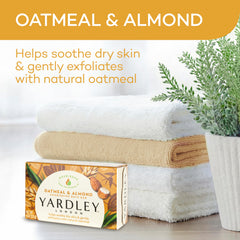 Jabón Yardley avena y almendra, espuma suave para una ducha relajante