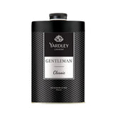 Frasco de Talco Yardley Gentleman para sensación fresca y duradera.