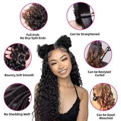 Yavida Water Wave Bundle 14-inch natural black for seamless styling