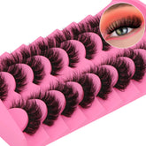 Yawamica pestañas mink esponjosas 15mm para un look natural y voluminoso.