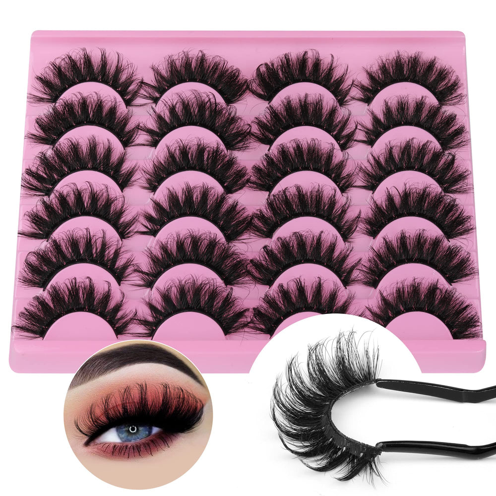 Pestañas rusas en tira Yawamica 18 mm rizadas tipo D para un look abierto