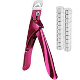 YAYA NAILS corta uñas acrílicas con imanes para alineación precisa.