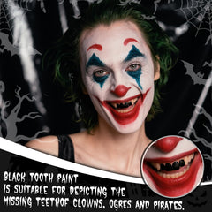 ybuete pintura-dientes-blanca vampiro, aspecto blanco realista para disfraces