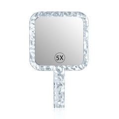 YEAKE espejo de mano doble cara 1x/5x para maquillaje preciso.