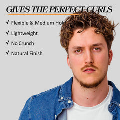YEALIR crema para rizos hombre: aceites orgánicos para cabello saludable.