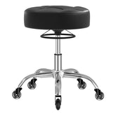 Silla YEEZEE taburete rodante con asiento de cuero y alta capacidad.