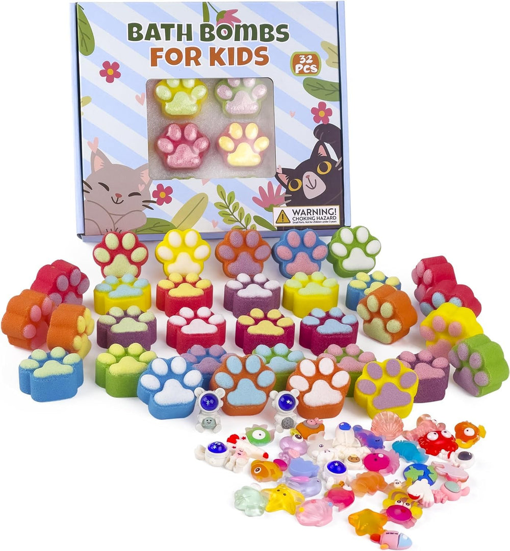 Bolas de baño Yekery con forma de patita para diversión sensorial en la bañera