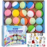 Bombas de baño Yekery con regalo interior en caja, diversión para niños.