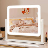 YEKKOPT Miroir maquillage LED rechargeable avec éclairage clair
