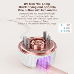 Lámpara UV YenLove para curar gel de uñas rápida y uniforme.
