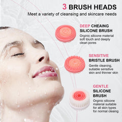 Cepillo facial Yevsinbay resistente al agua IPX6 para uso en la ducha.