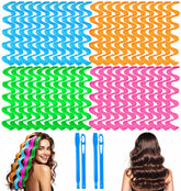 Rulos sin calor YEVYO para ondas suaves en cabello medio, sin daño.