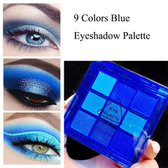Muestras de sombras azules Yeweian para difuminar fácilmente