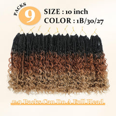 YEWELL Diosa BoxCrochet, extremos rizados visibles para look bohemio suave