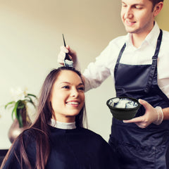 Yexixsr peine-pincel coloración cabello para reparto uniforme.