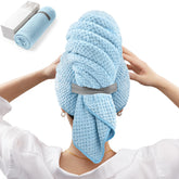 Toalla grande YFONG de microfibra para secado rápido del cabello.