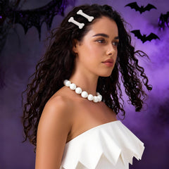 Conjunto de 6 pinzas hueso YGDZ, accesorio ideal para cosplay y fiestas.