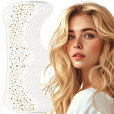 Pecas purpurina doradas de YGQQOY para realzar el rostro con brillo suave.