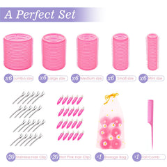 YHOVID 40 pinces rouleaux cheveux, fixation sûre pour coiffage sans chaleur