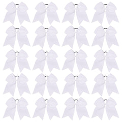 Lazo de cheer YHXX YLEN, blanco, 8 pulgadas para coletas seguras