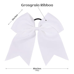 Lazo de pelo grosgrain YHXX YLEN, blanco, ideal para prácticas