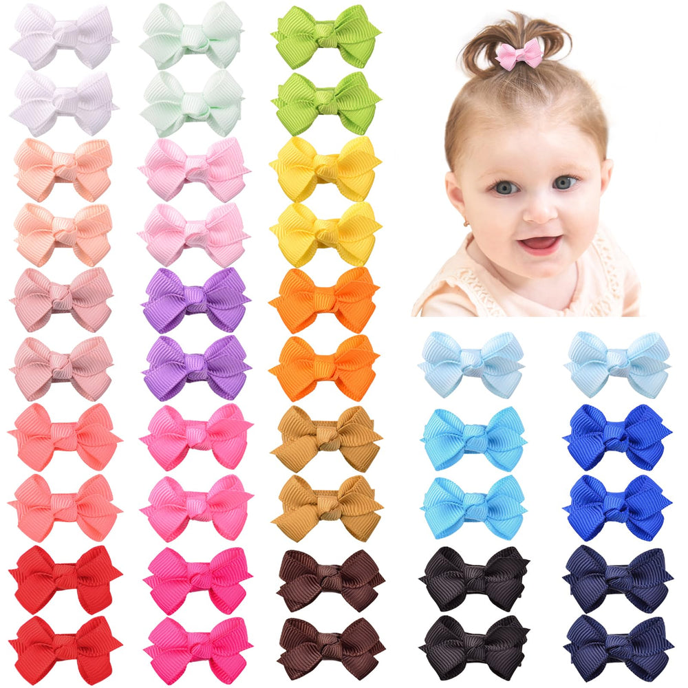 Lazo grosgrain mini de YHXX YLEN para bebés, ideal para peinar sin tirar del cabello.