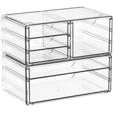 Organisateur Yieach en acrylique transparente avec 6 tiroirs pour rangement clair et accessible