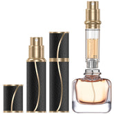 YIERSO atomizador de perfume 10 ml con base de cuero genuino para viajar