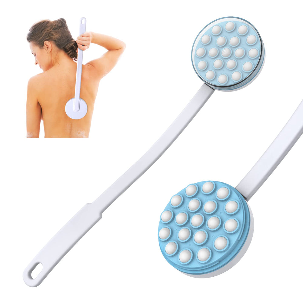 Aplicador Yiesoum para espalda con 19 rodillos para aplicar crema de forma uniforme.