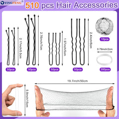 YINGFENG clips en forma de U de 2 pulgadas para moños seguros