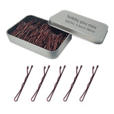 YINGFENG horquillas mini onduladas marrón para peinados diarios con sujeción elegante.